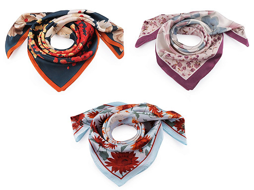 Saténová šatka 70x70 cm Saténová šatka 70x70 cm