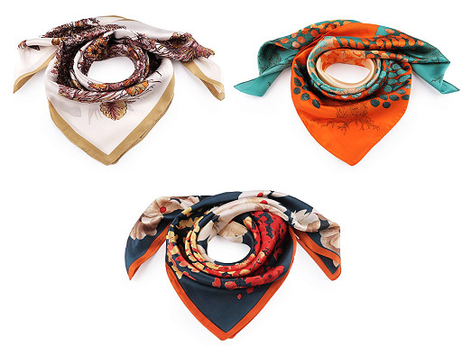 Saténová šatka 70x70 cm