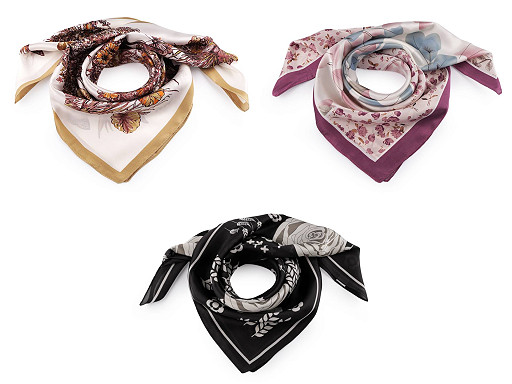 Szatén kendő 70x70 cm