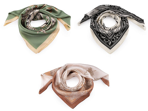 Satin scarf 70x70 cm