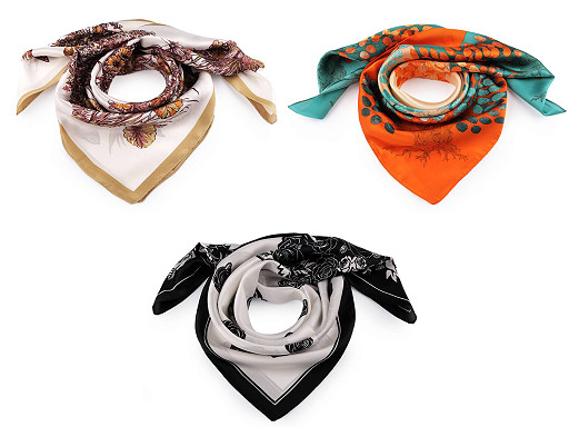 Satin scarf 70x70 cm