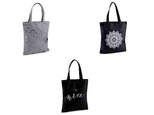 Tote bag with zipper 34x38 cm