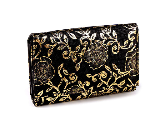 Ladies wallet metallic rose 10x15 cm