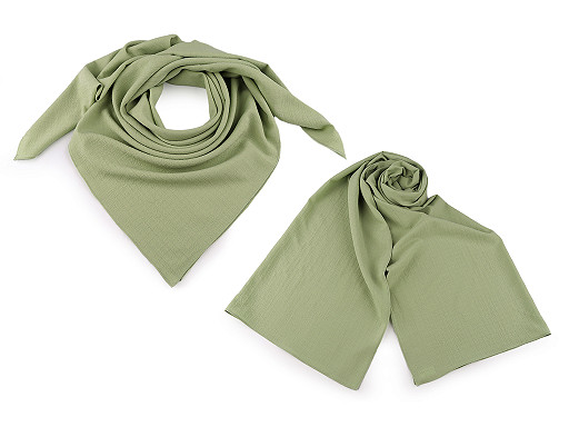 Foulard plissé en crêpe froissé 