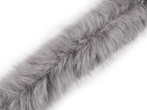 Clothing / Decorative Fur Trim to sew-on, round, width 7 cm