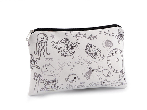 Fabric case with zipper for DIY finishing 13x22 cm