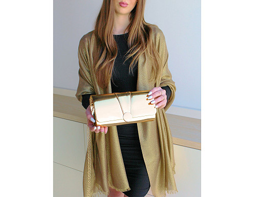 Kabelka - psaníčko zrcadlový efekt