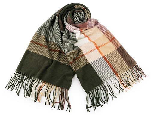 Kendő / sála / rojtos pléd 65x175 cm