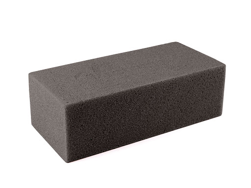 Supporto in schiuma, per composizione floreale, dimensioni: 7,5 x 11 x 22,5 cm