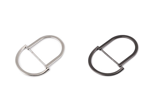 Boucle de ceinture métallique, double, trou de traction 30 mm