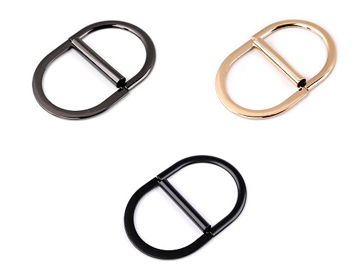 Doppelte Metallschnalle, Durchzug 35 mm