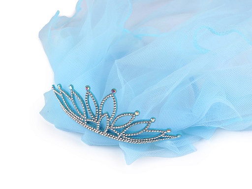 Čelenka / korunka do vlasov so závojom