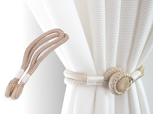 Decorative Curtain Tiebacks / Drape Holdbacks, with magnet