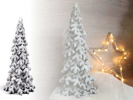 Dekorační vánoční stromeček s glitry 20 cm