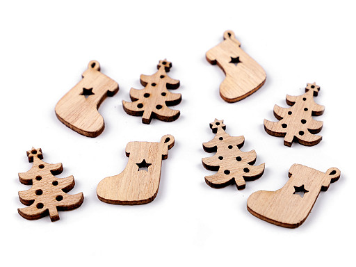 Wooden Tree, Shoe Cut-out Ornament for Decorating
