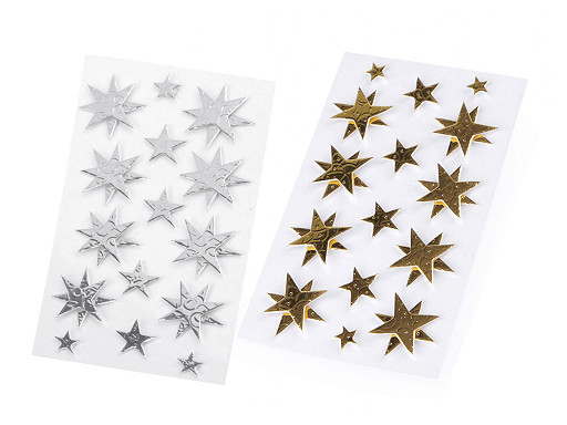 Self-adhesive stars 3D