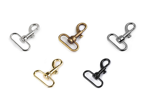 Mosquetón giratorio metálico, compatible con correas de 38 mm