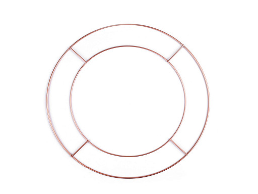 Dvojitý kovový kruh na lapač snov / na dekorovanie Ø30 cm