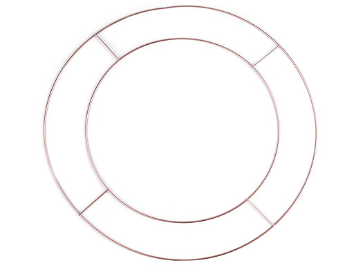 Dvojitý kovový kruh na lapač snů / k dekorování Ø45 cm