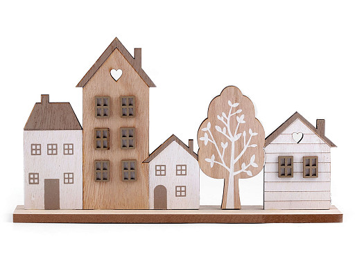 Wooden decoration, houses