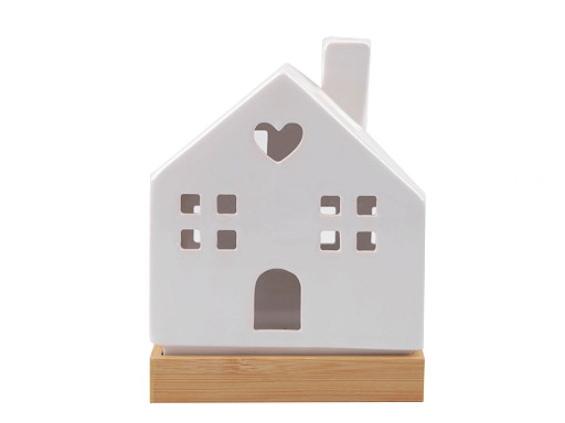 Maisonnette lumineuse en porcelaine