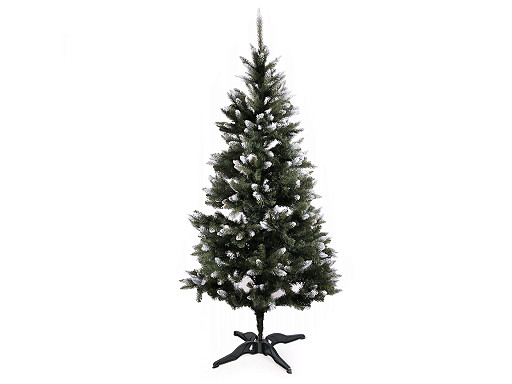 Umelý vianočný stromček 220 cm - prírodný, zasnežený, 2D
