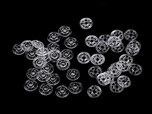 Plastic Snap Fasteners / Transparent Snaps Ø7 mm