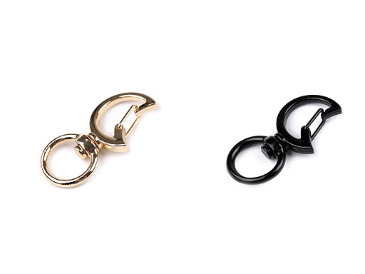 Mosquetón giratorio con forma de cabeza de gato, compatible con correas de 12 mm