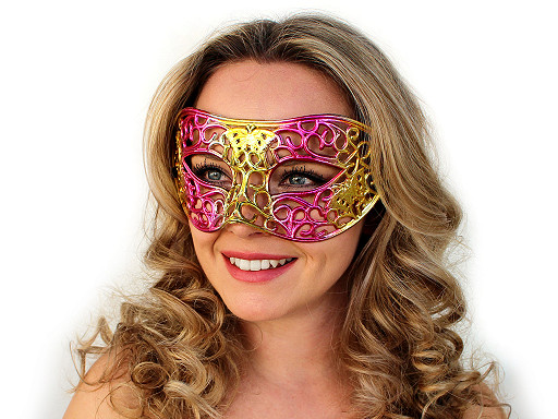 Venetian Carnival / Party Metallic Eye Mask 