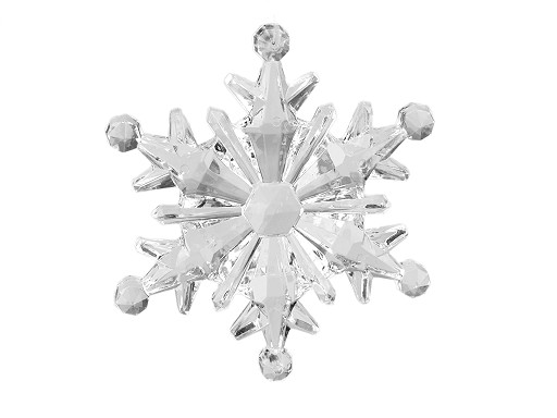 Διακοσμητικές κρεμαστές χιονονιφάδες για διακόσμηση Ø10, 11 cm 