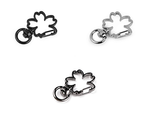 Gancio / moschettone girevole, in metallo, adatto per cinturini da 8 mm