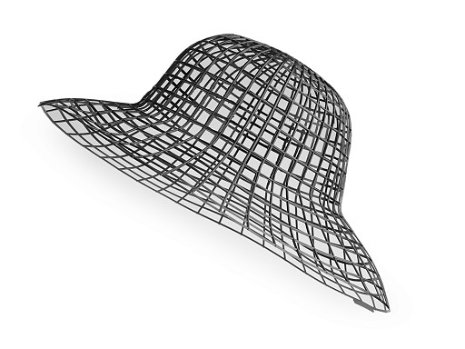 Base in plastica per la realizzazione di cappelli 