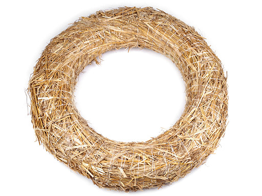 Straw wreath Ø70 cm