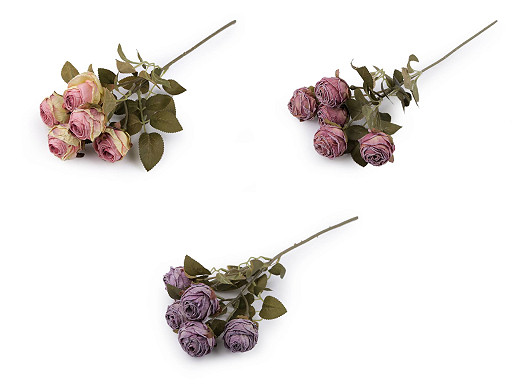 Ramo de rosas artificiales, vintage