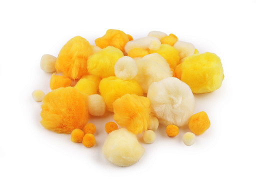 Помпони смесени размери