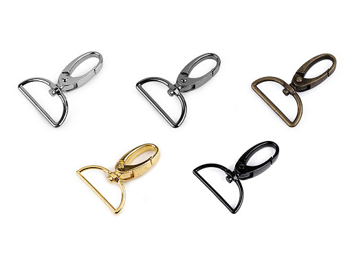 Fém forgós karabiner 32 mm-es befűző