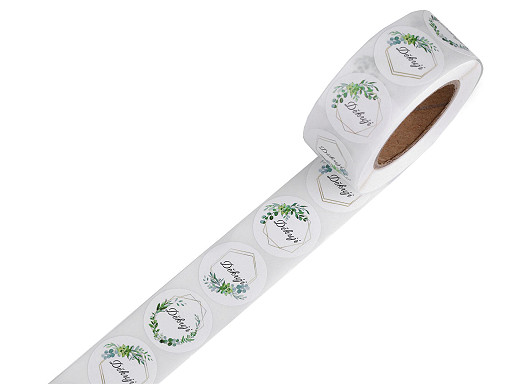 500 Adesivi Di Ringraziamento Olografici – Rotolo Da 2,5 Cm, Etichette Autoadesive Per Confezioni Regalo, Bomboniere, Piccole Imprese, Feste