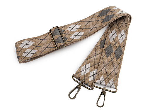 Correa con mosquetones para bolso, ancho 5 cm 