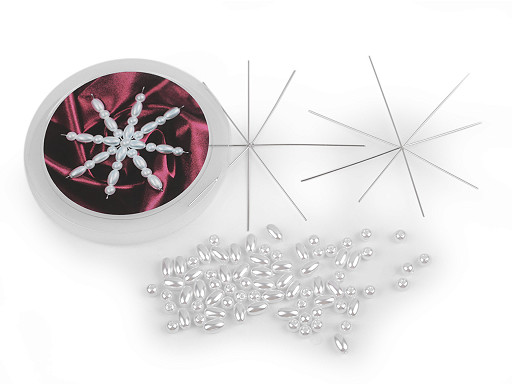 Kit pour confection d’étoiles de Noël à partir de perles de cire, 2 pièces