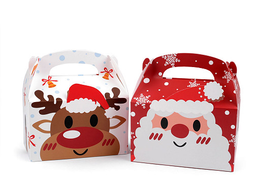 Christmas Gift Box, Reindeer, Santa Claus