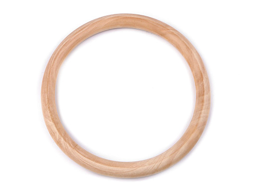 Cerchio in legno per manici in macramè o per borse