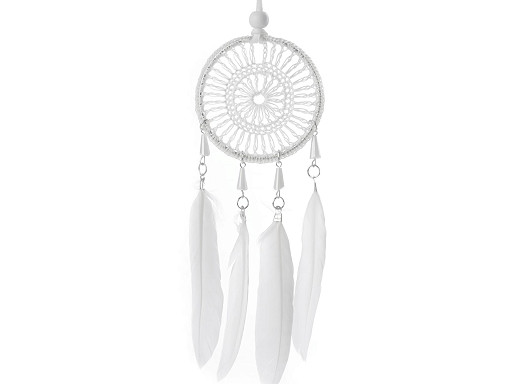 Dreamcatcher with Lace, Feathers and Beads
