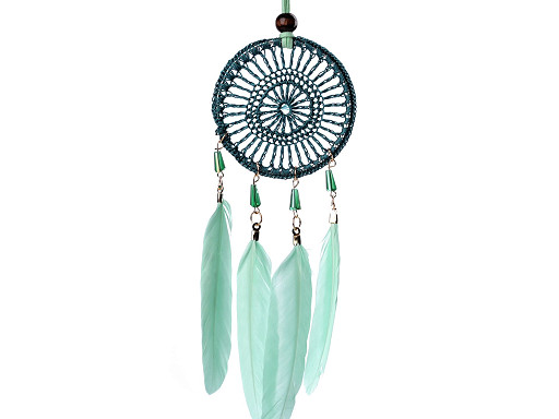 Dreamcatcher with Lace, Feathers and Beads