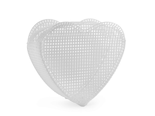 Plastic Canvas / Grid for Purse Making, Heart