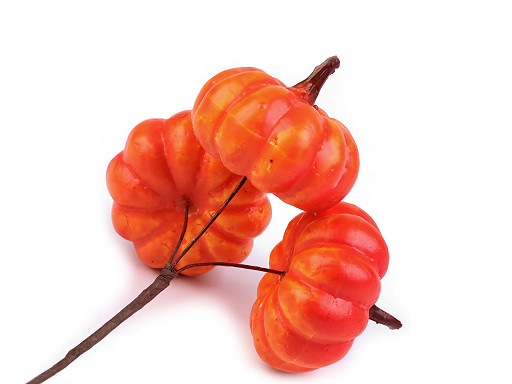 Artificial Pumpkins on Wire