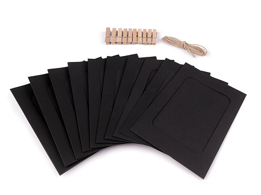 Cadres en carton pour photos et images avec cheville, lot de 10 pièces