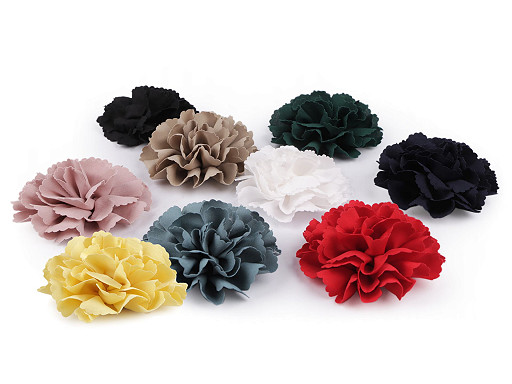 Fabric Flower to sew or glue-on Ø10 cm