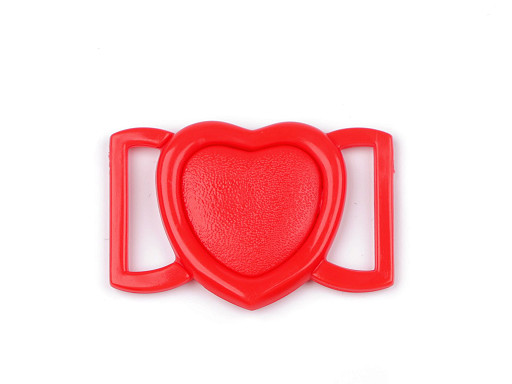 Plastic Swimsuit Clasp Fastening 20 mm, Heart 