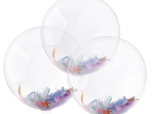 Balony przezroczyste Bobo Ø17,5 cm