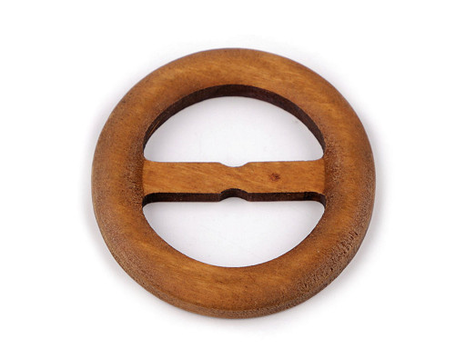 Wooden Clip / Buckle for clothes and macrame, Ø50 mm